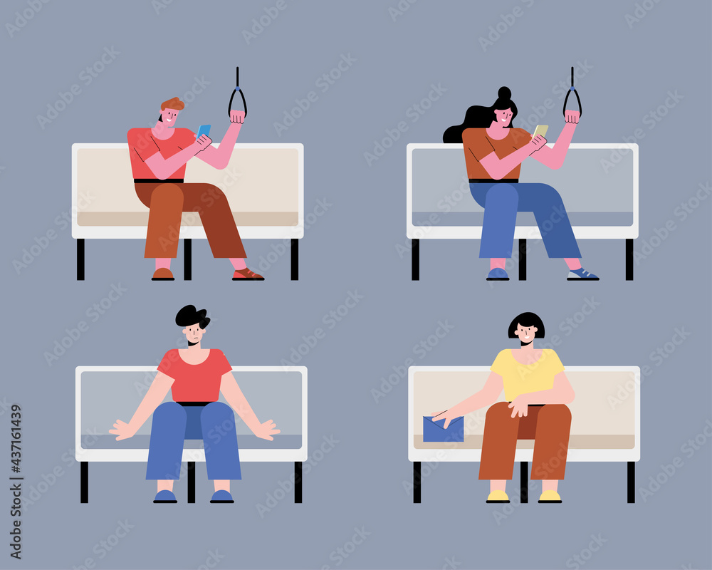 people in subway chairs people in subway chairs