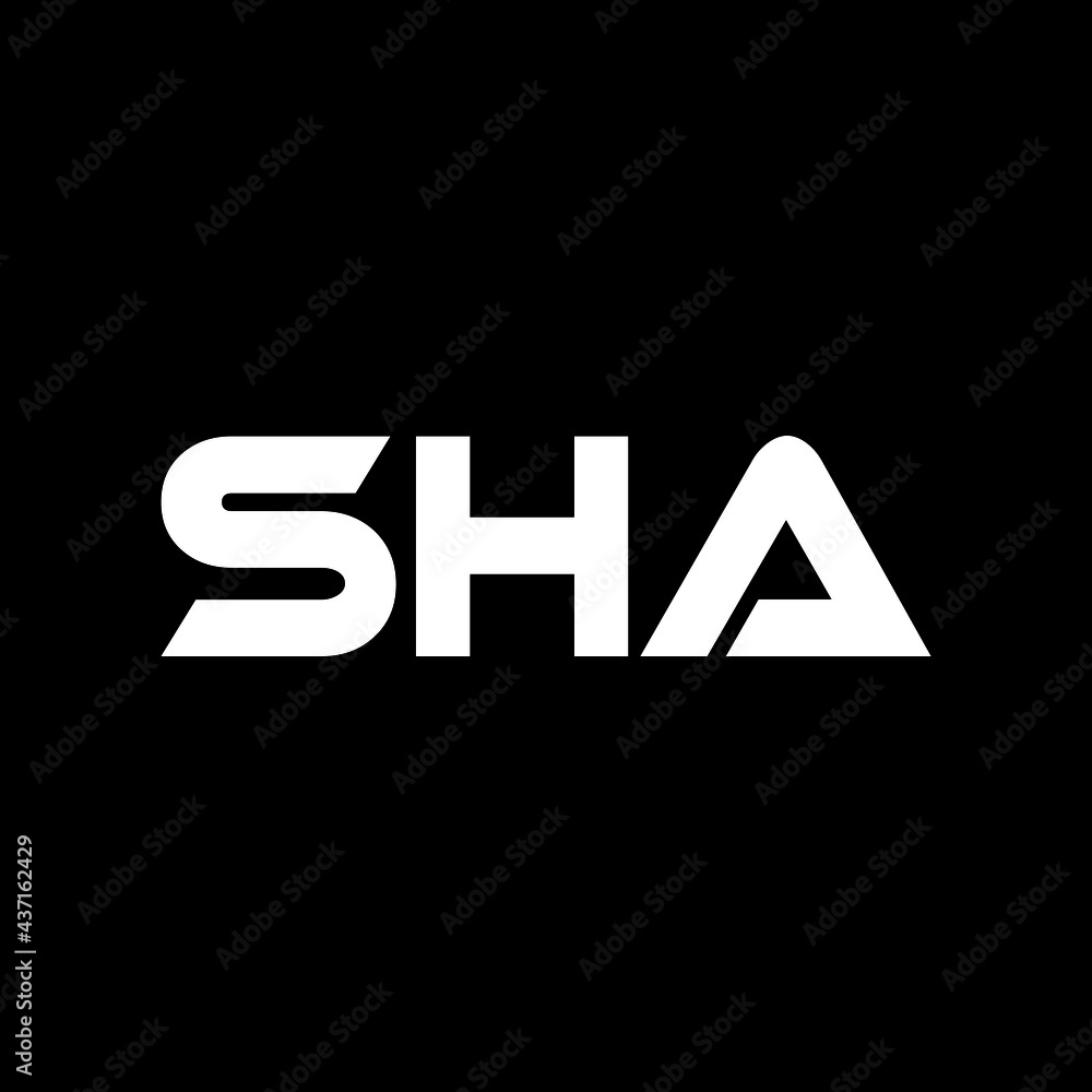 SHA letter logo design with black background in illustrator, vector logo modern alphabet font overlap style. calligraphy designs for logo, Poster, Invitation, etc. SHA letter logo design with black background in illustrator, vector logo modern alphabet font overlap style. calligraphy designs for logo, Poster, Invitation, etc.