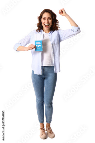 Happy young woman with immu...