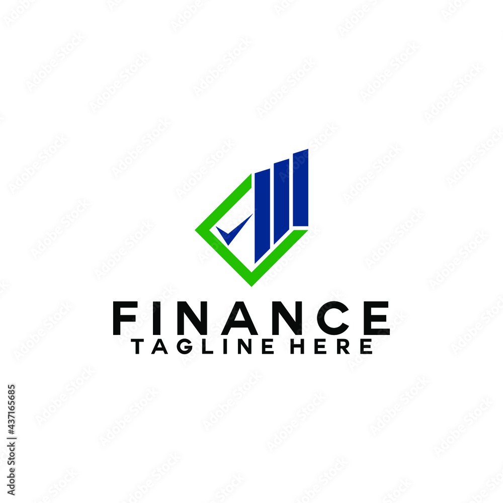 Finance logo template vector. Accounting logo concept.