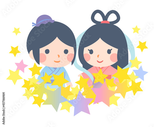 星で散りばめた織姫と彦星