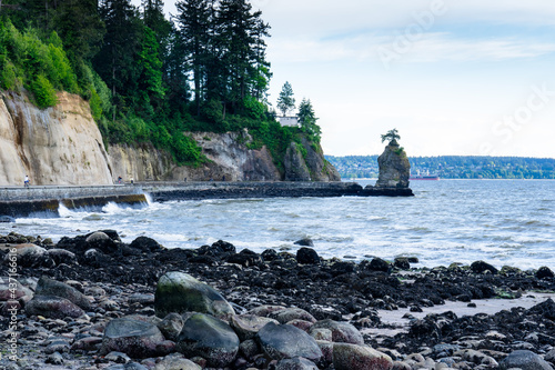 Siwash Rock in Stanley Park, Vancouver, Canada