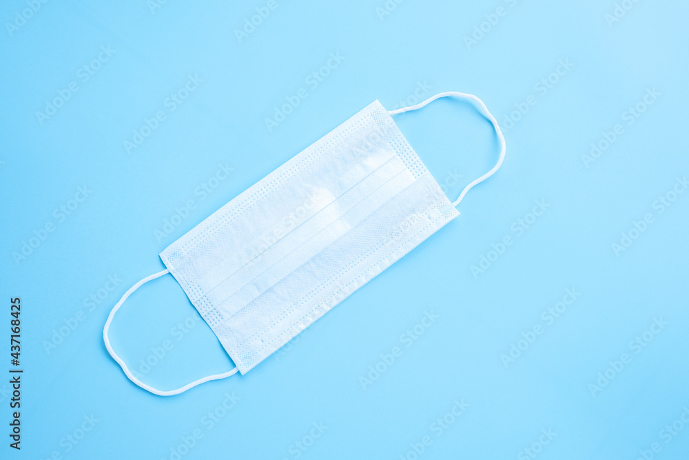 Mask on a blue background Mask on a blue background