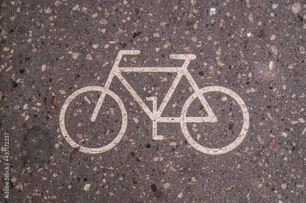 bicycle lane sign bicycle lane sign