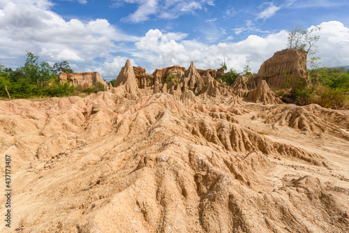 Wonderful natural structures of Sao Din Na Noi in Si Nan National Park, Nan