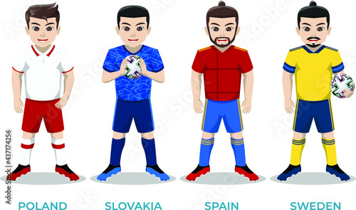 Soccer Player of National Team for European Championship