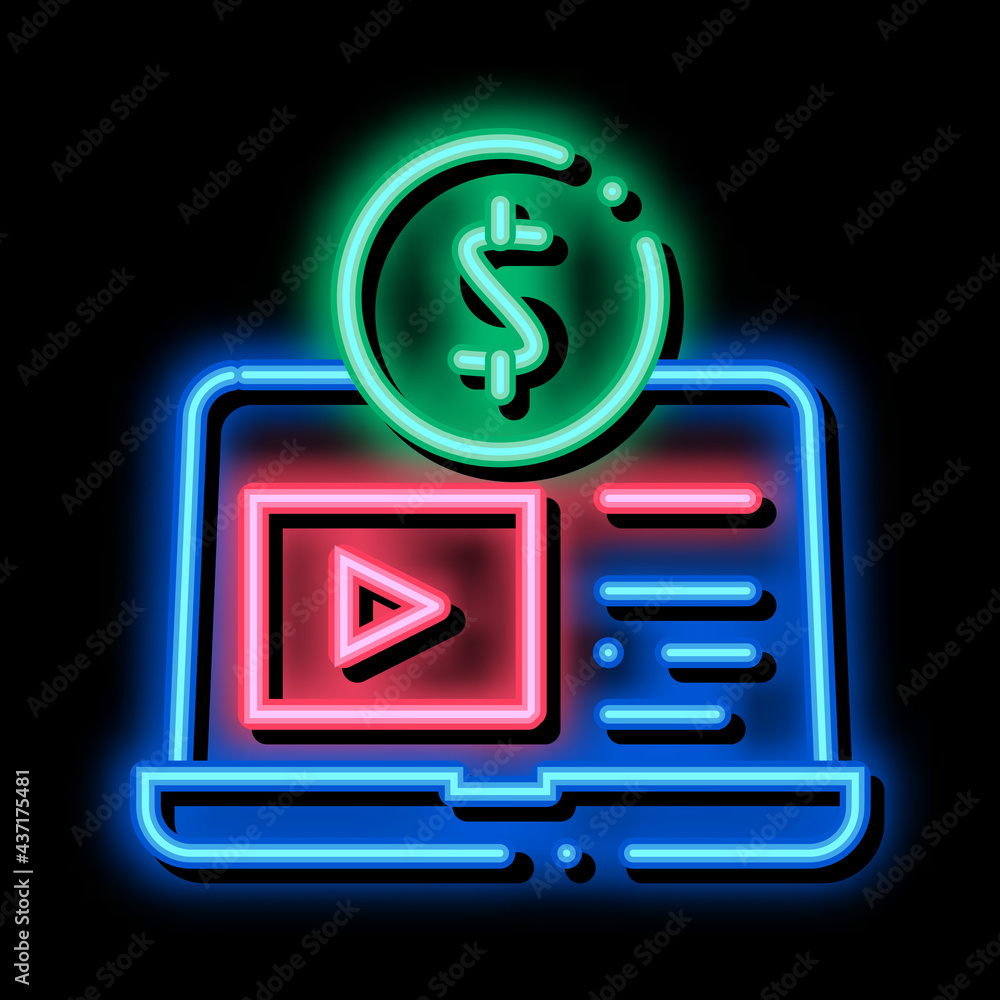 Laptop with Player Betting And Gambling neon light sign vector. Glowing bright icon sign. transparent symbol illustration Laptop with Player Betting And Gambling neon light sign vector. Glowing bright icon sign. transparent symbol illustration