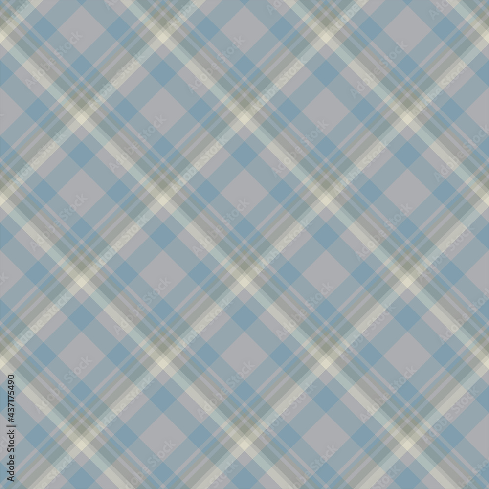 Plaid seamless pattern. Vector background of textile ornament. Flat fabric design.