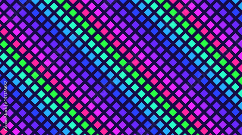 упаковочная лента, абстракция цветная, маленькие квадраты на синем фоне, abstract equalizer, texture of small squares, colored blue background