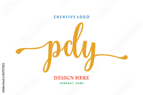 PDY lettering logo is simple, easy to understand and authoritative