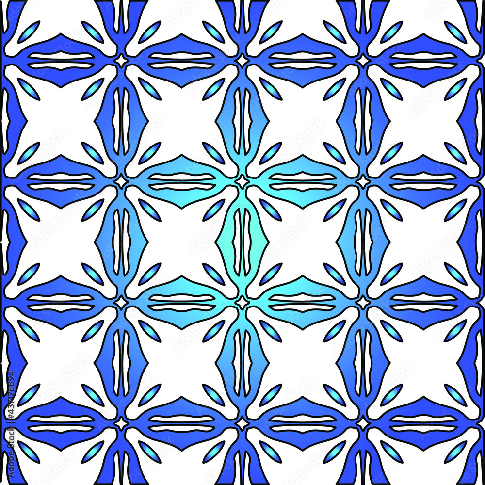 Geometric vector pattern with azure and blue gradient. simple ornament for wallpapers and backgrounds. Geometric vector pattern with azure and blue gradient. simple ornament for wallpapers and backgrounds.