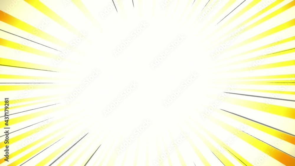 Two animated colorful backgrounds of action lines (rays), rotating in opposite directions. Useful as a transition effect for comics or cartoon style. Two animated colorful backgrounds of action lines (rays), rotating in opposite directions. Useful as a transition effect for comics or cartoon style.