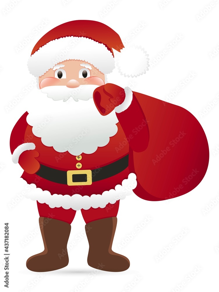 Santa Claus. Ho ho ho. Merry Christmas. Picture. Portrait. Cartoon. Vector. Santa Claus. Ho ho ho. Merry Christmas. Picture. Portrait. Cartoon. Vector.
