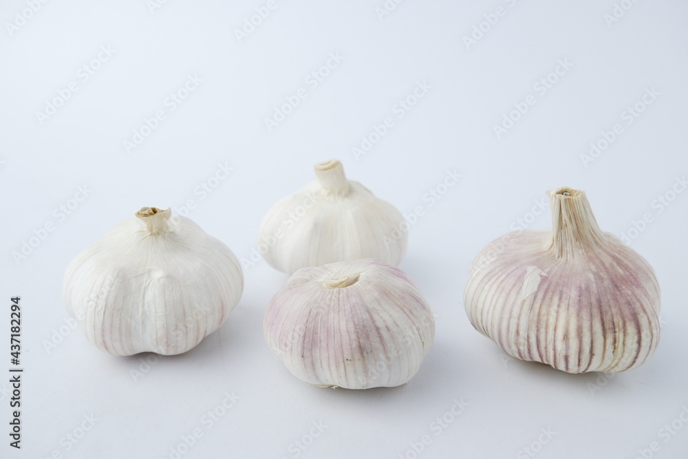 Garlic Isolated on white background Garlic Isolated on white background