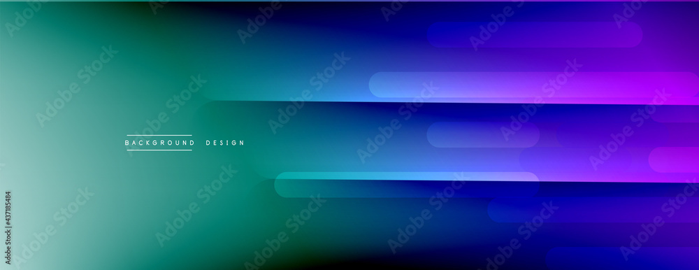 Fototapeta premium Dynamic lines abstract background. 3D shadow effects and fluid gradients. Modern overlapping forms