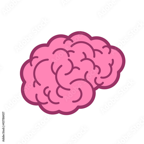 Brain icon. Brains symbol sign. vector illustration