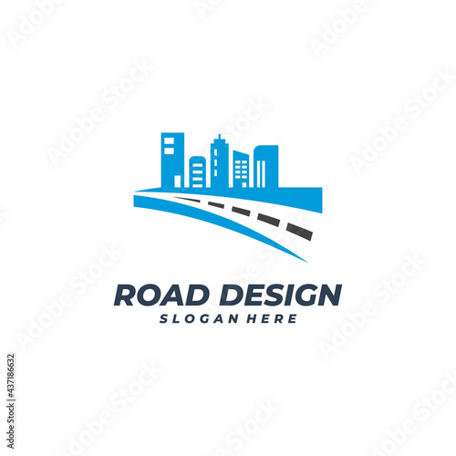 Road City logo vector template, Creative Road logo design concepts © shuttersport