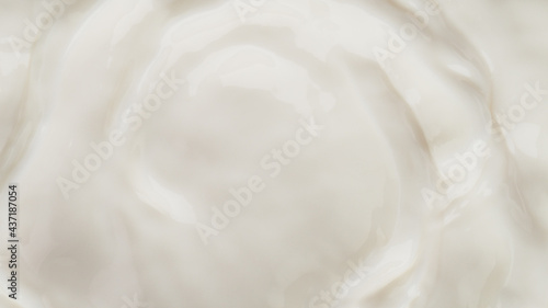 Milk or dairy cream waving surface