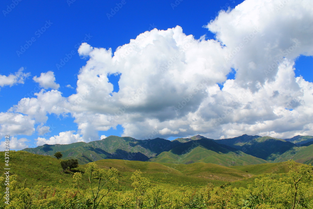 landscape with clouds