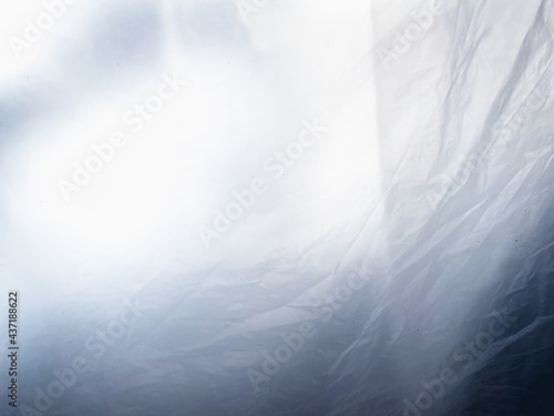 Abstract white transparent plastic texture background.