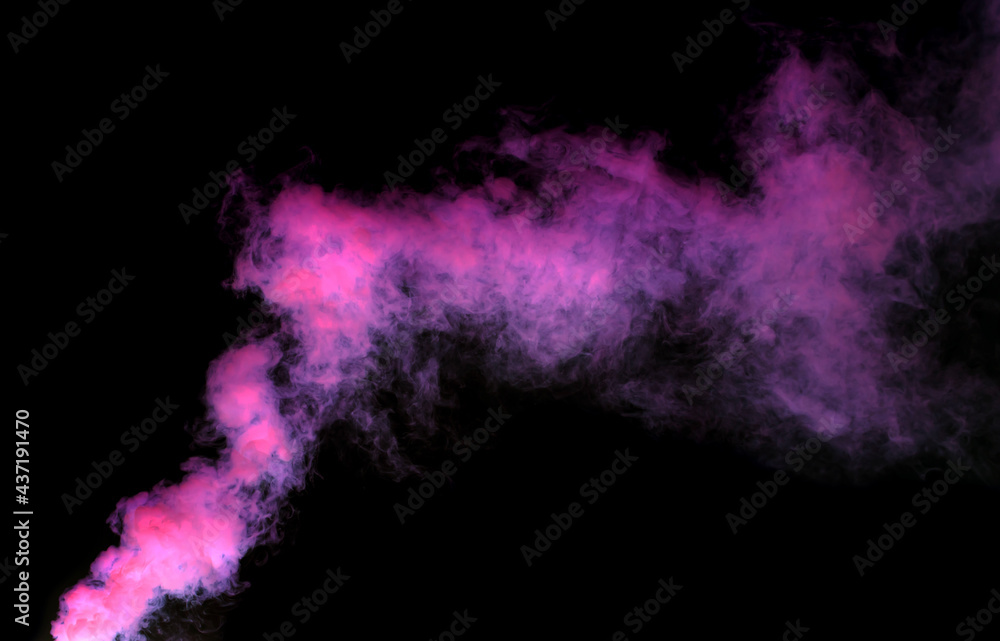 Purple smoke on a black background. Purple smoke on a black background.