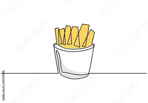 Single continuous line of f...