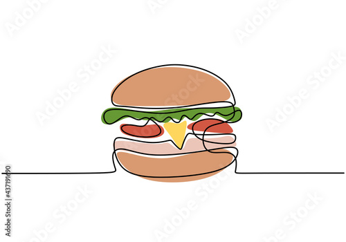 Single continuous line of H...