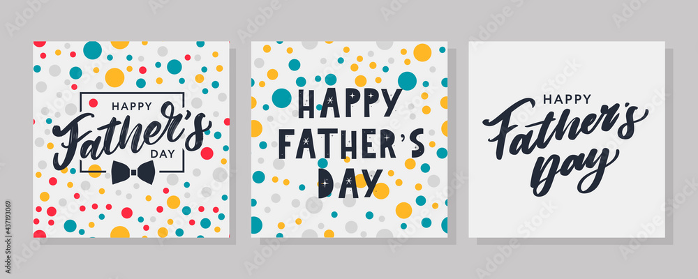 Happy father's day. Lettering. Banner Sale Brush text pattern vector Happy father's day. Lettering. Banner Sale Brush text pattern vector
