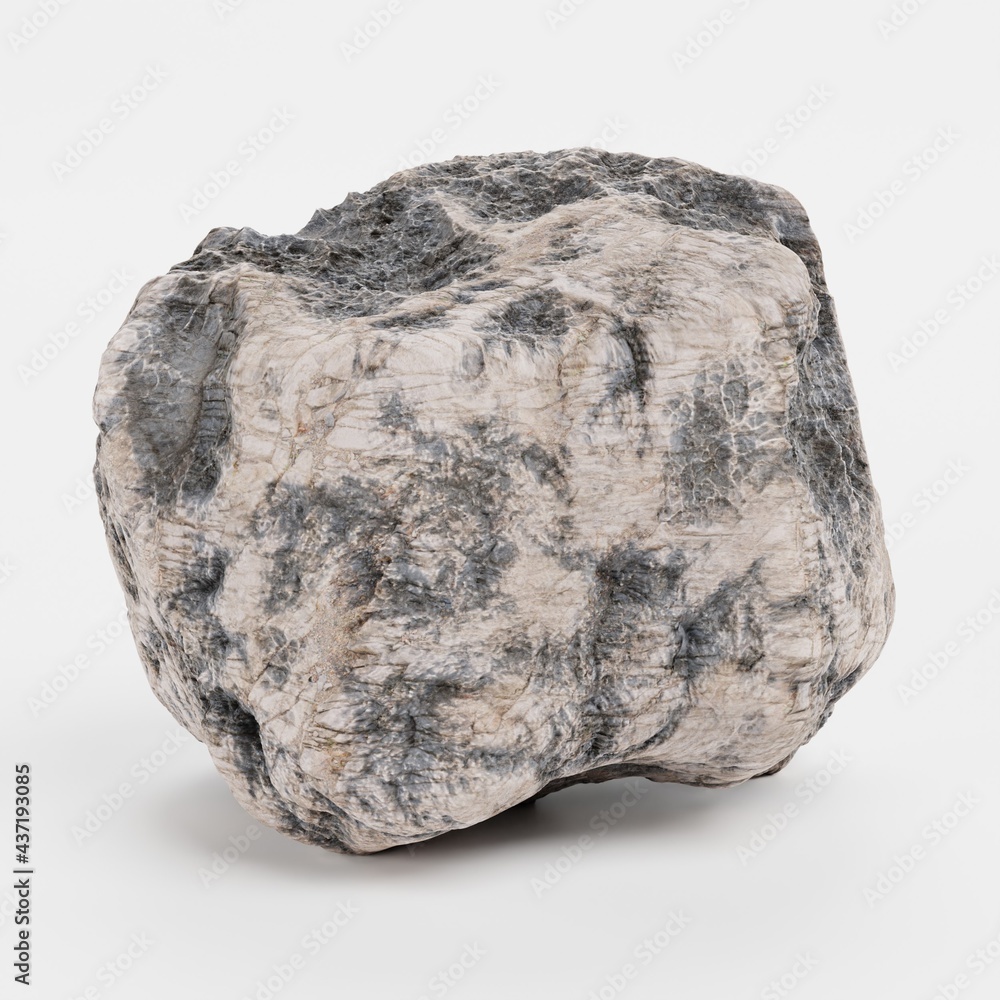 Realistic 3D Render of Rock Stone Realistic 3D Render of Rock Stone
