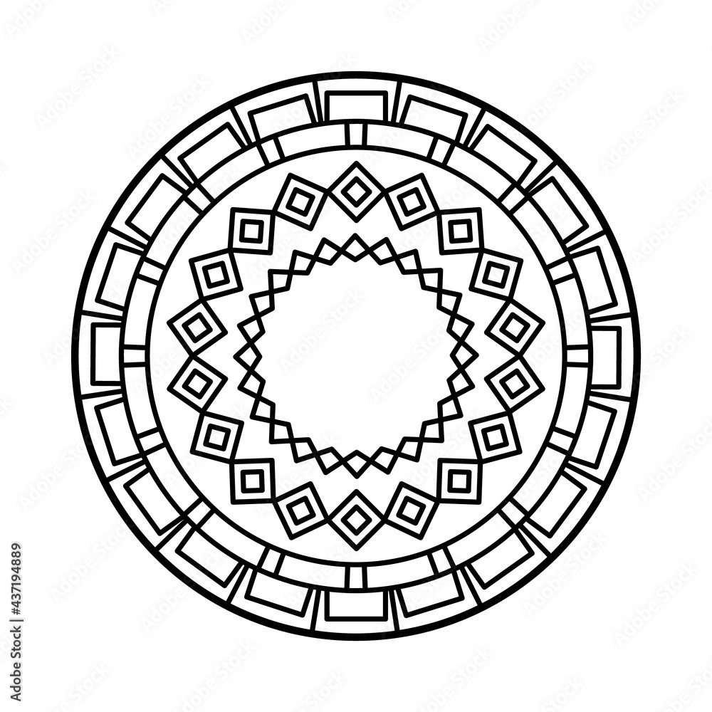 geometric mandala icon geometric mandala icon
