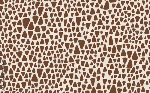 Abstract modern giraffe seamless pattern. Animals trendy background. Colorful decorative vector stock illustration for print, card, postcard, fabric, textile. Modern ornament of stylized skin