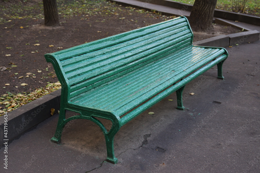 old city park bench