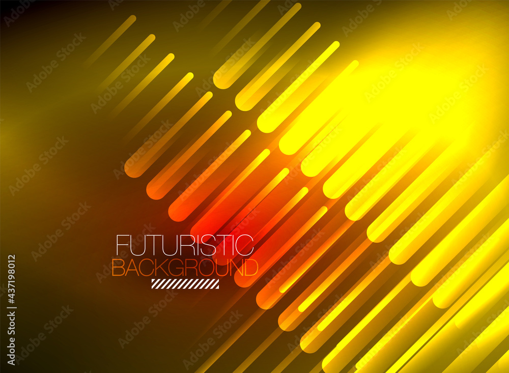 Bright neon color techno abstract background, shiny glowing neon lines in the dark background Bright neon color techno abstract background, shiny glowing neon lines in the dark background