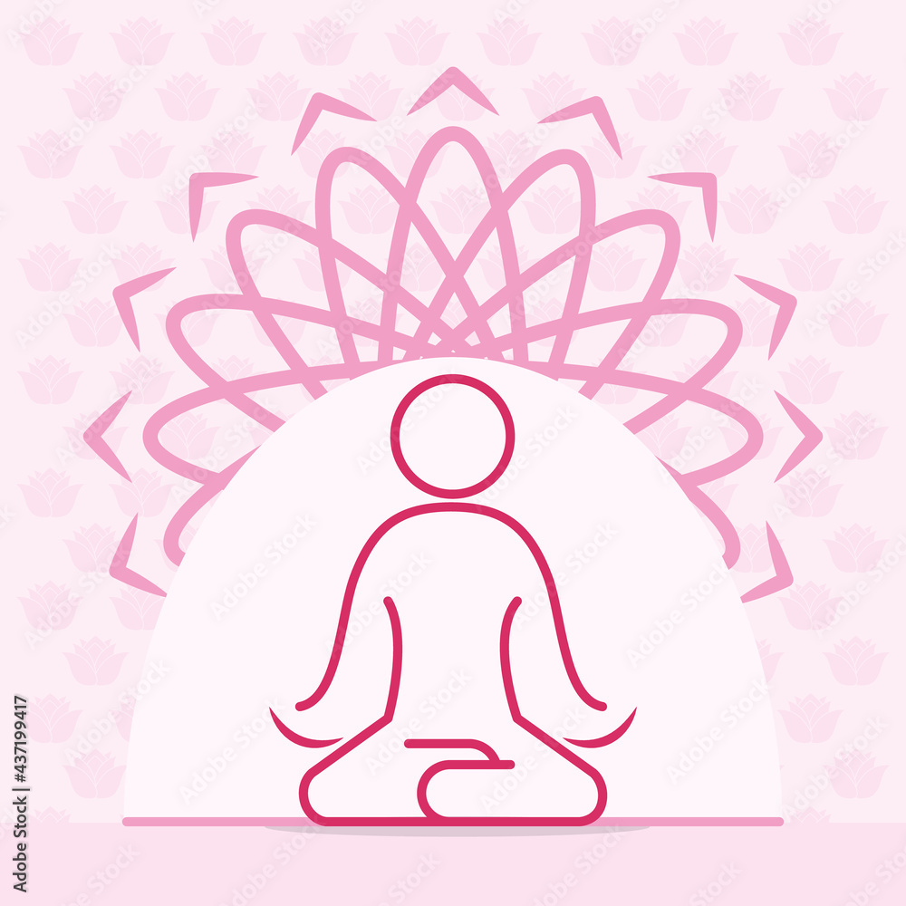 meditation person design meditation person design