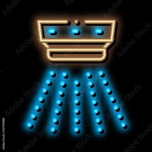 Smoke Alarm Detector neon light sign vector. Glowing bright icon Smoke Alarm Detector sign. transparent symbol illustration
