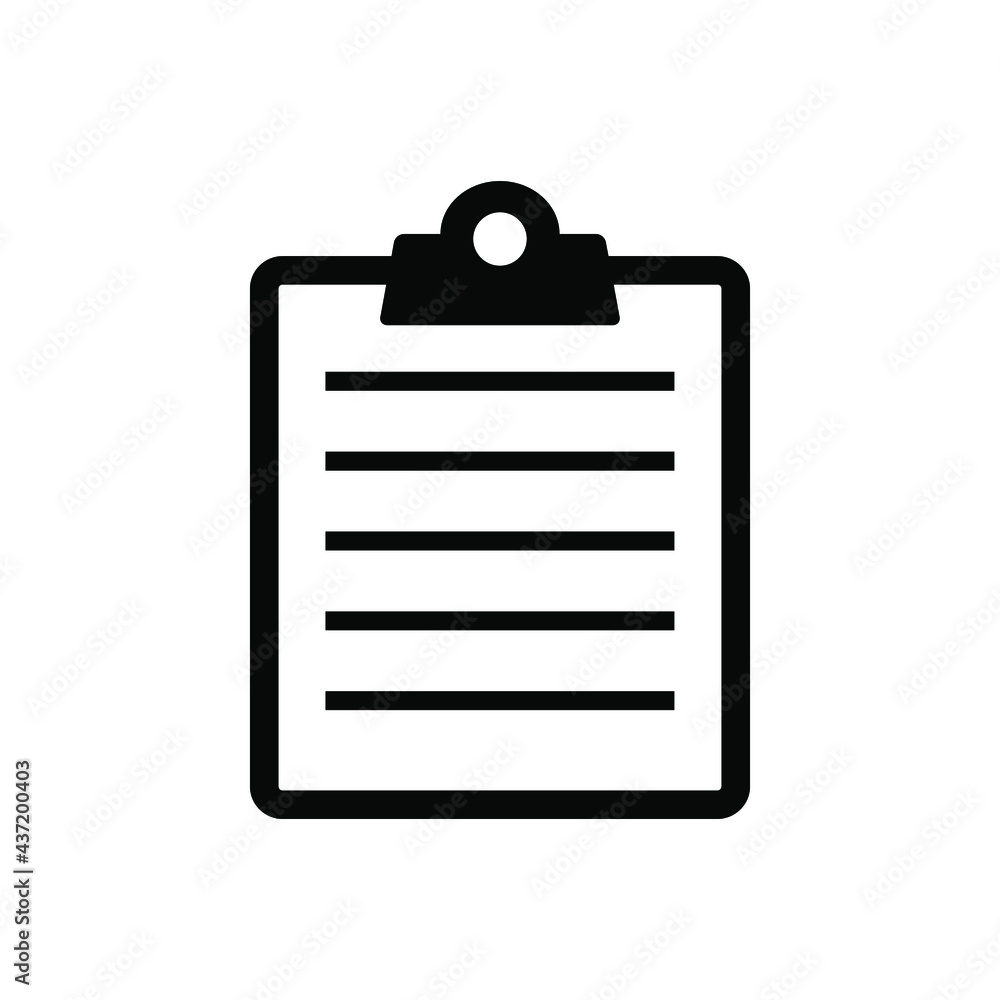 Clipboard icon vector graphic illustration Clipboard icon vector graphic illustration