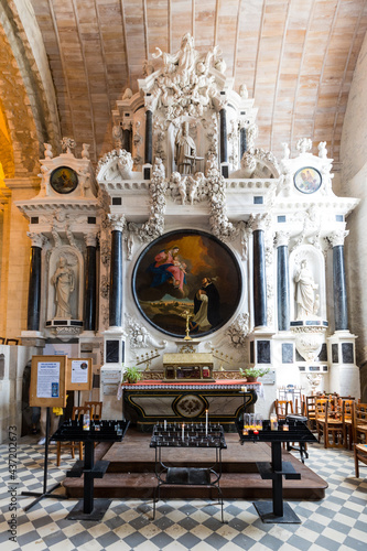 Inside the chapel in Noirmoutier in France on june 1st 2021