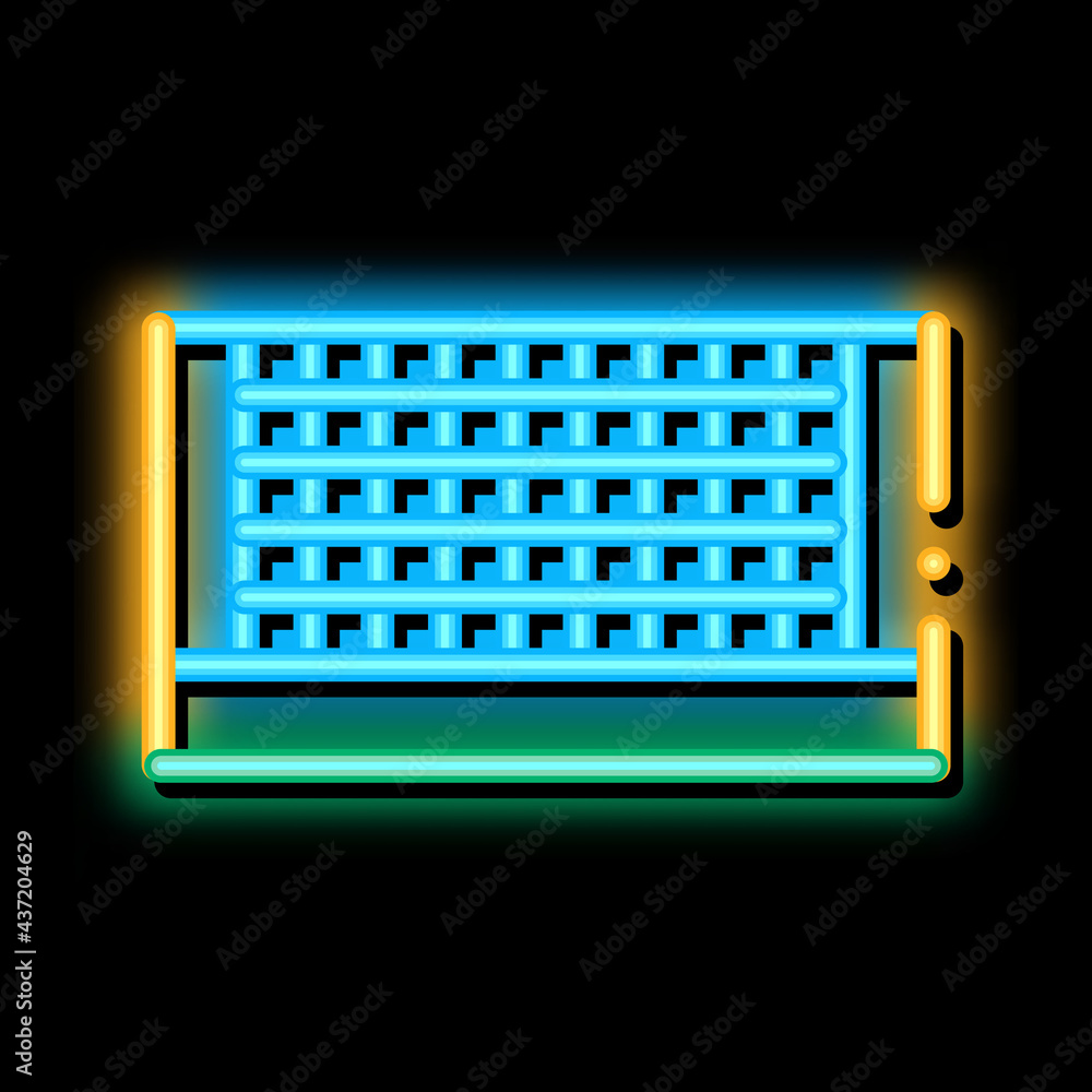 Tennis Court Net neon light sign vector. Glowing bright icon Tennis Court Net sign. transparent symbol illustration Tennis Court Net neon light sign vector. Glowing bright icon Tennis Court Net sign. transparent symbol illustration