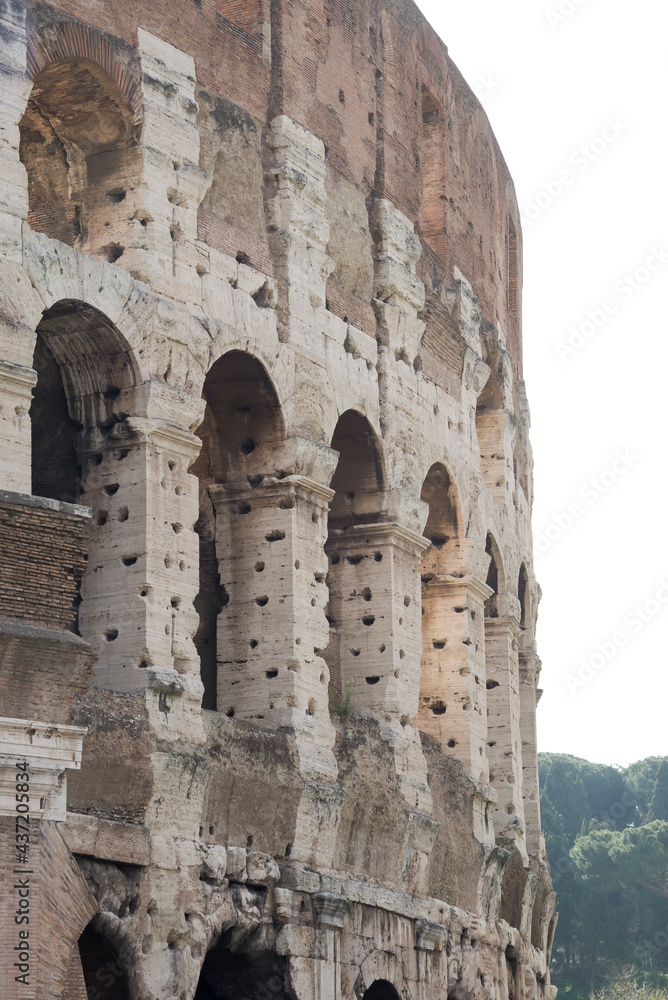 The Flavian Amphitheatre or Coliseum ,the Majestic  Amphitheater.Rome