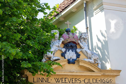 old gate in the town