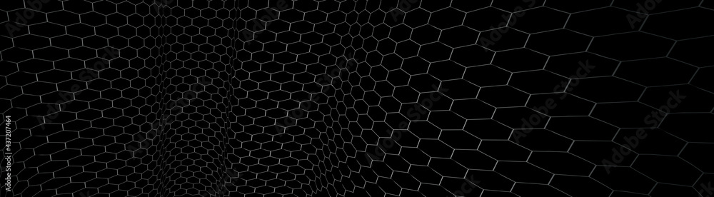 Technology and science vector background, tech abstraction with hexagons mesh electronics and digital style in 3D dimensional perspective, abstract illustration. Technology and science vector background, tech abstraction with hexagons mesh electronics and digital style in 3D dimensional perspective, abstract illustration.