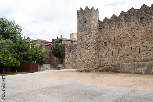Walls of Calonge, Girona province, Catalonia, Spain photo