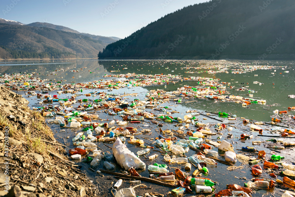 A sea of plastic waste