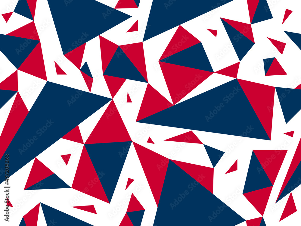 Triangles seamless background, messy chaotic vector pattern, particles design pattern for wallpaper or print or textile or wrapping paper.