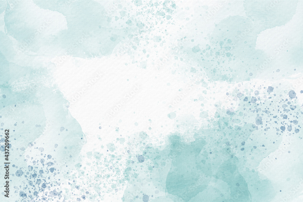 Soft blue watercolor abstract background