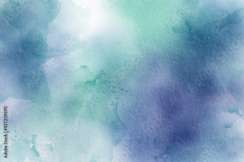 Blue watercolor abstract background © jenteva
