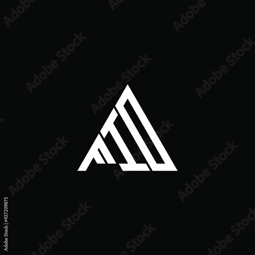 F I D letter logo abstract creative design. F I D unique design