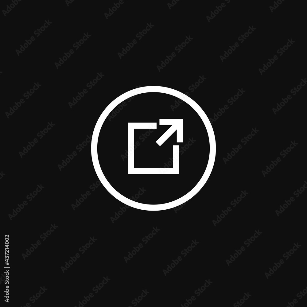 External link icon. Vector illustration for graphic design, Web, UI, app. External link icon. Vector illustration for graphic design, Web, UI, app.