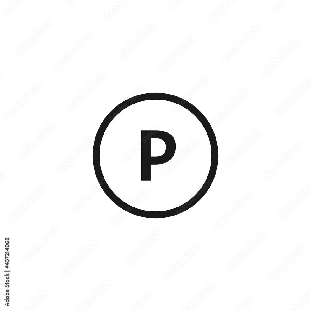 Parking icon. Vector illustration for graphic design, Web, UI, app. Parking icon. Vector illustration for graphic design, Web, UI, app.