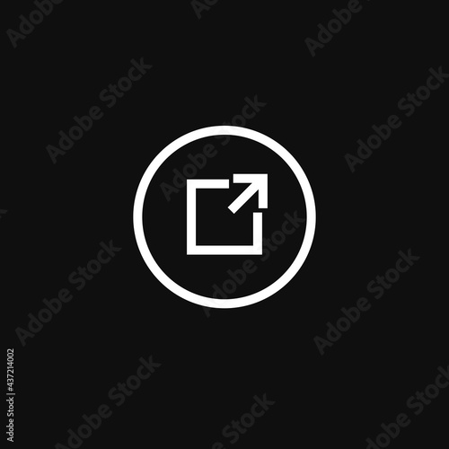 Free Download External link icon. Vector illustration for graphic design, Web, UI, app. - GFXLoad